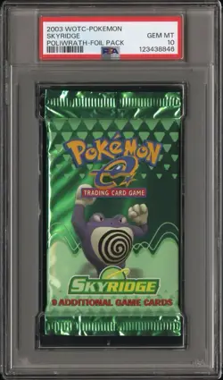 2003 Pokemon Skyridge Booster Pack PSA 10 Poliwrath Art WOTC 76930965085 - Image 1