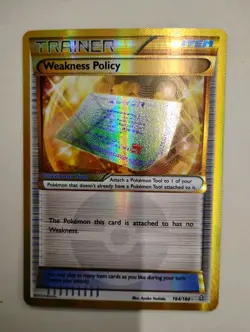Weakness Policy Pokemon Gold Holo Uncommon - Image 1