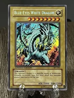 Blue-Eyes White Dragon – BPT-003 – Limited Edition – Secret Rare – Yu-Gi-Oh! - Image 2