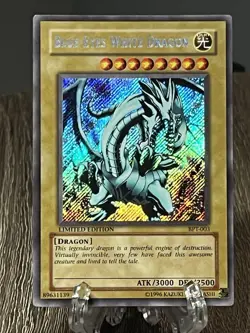 Blue-Eyes White Dragon – BPT-003 – Limited Edition – Secret Rare – Yu-Gi-Oh! - Image 4