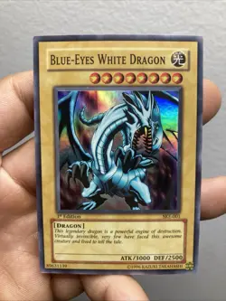 Yugioh Blue-eyes White Dragon Ske 1st Ed Holo Bleed Error - Image 1