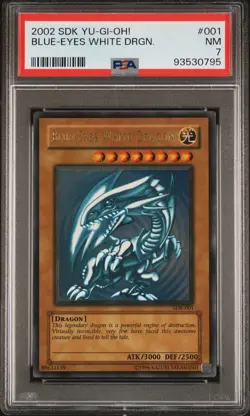 Blue Eyes White Dragon SDK-001 Ultra Rare Yugioh PSA 7 *795 - Image 1