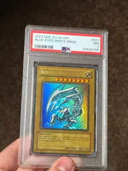 Blue Eyes White Dragon SDK-001 Ultra Rare Yugioh PSA 7 *795 - Image 3
