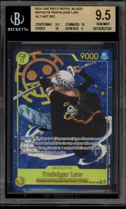 One Piece CCG Trafalgar Law Alternate Art OP10-119 BGS 9.5 - Image 1