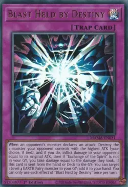 MAMA-EN031 Blast Held by Destiny Ultra Rare Card 1st Edition NM YuGiOh TCG - Image 1