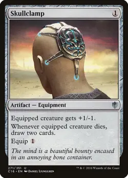 Skullclamp Commander 2016 HEAVILY PLD Artifact Uncommon MAGIC MTG CARD ABUGames - Image 1