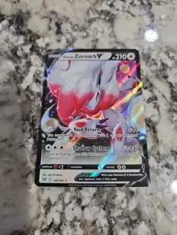 Pokemon Lost Origin Hisuian Zoroark V Ultra Rare Card 146/196 NM - Image 1