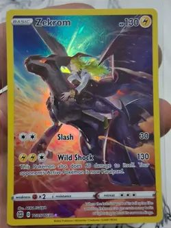 Zekrom Holo Ultra Rare Trainer Gallery Card Swsh09: Brilliant Stars TG05/TG30 - Image 1