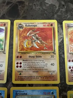 Pokemon Vintage 8 Card Lot - Fossil Set Unlimited Rares - various conditions - Image 3