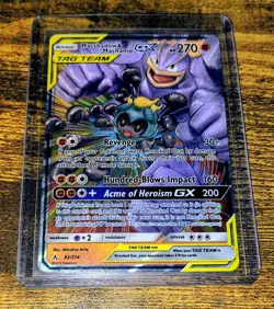 Marshadow & Machamp Tag Team GX Holo Card 82/214 Pokemon TCG English - Image 1