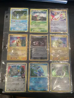 Pokemon Card Lot 9 Vintage Cosmos Holos 🔥 SWIRL ON EVERY CARD! 2006-2009 - Image 1