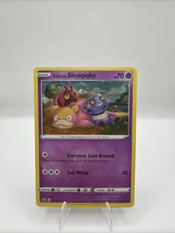 Galarian Slowpoke SWSH 126 Cosmos Holo Black Star Promo Card NM - Image 1