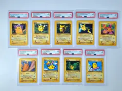 PSA 9 Pokemon World Collection Pikachu Lot (9 Cards) Sequential Certs 2000 Promo - Image 1