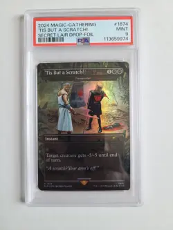 MTG Tis But a Scratch PSA 9 MINT Foil Monty Python Holy Grail SLD Card #1674 - Image 3