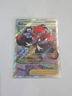 Pokemon TCG Evolving Skies Trainer Raihan 202/203 Full Art Holo Ultra Rare Card - Image 1