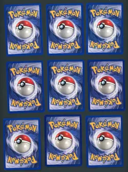 (9) Shadowless Pokemon Lot Common Cards Base Set NM - Image 2
