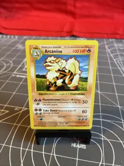 Vintage 1999 Pokemon Shadowless Arcanine 23/102 Card NM - Image 1