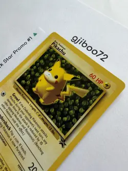 Pokemon IVY Pikachu Black Star 1 - League Promo Exclusive WotC - 1999 Card NM NP - Image 3