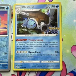Pokemon Squirtle, Wartortle, Blastoise 3 Card Lot - Holo/Reverse-holo - Image 4