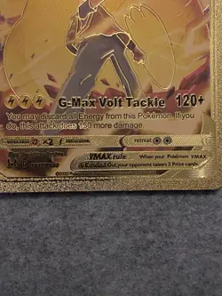 Pokemon Pikachu VMAX Card TG17/TG30 HP310 G-max Volt Tackle 120+ Gold - Image 4