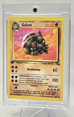 Pokemon TCG Golem 36/62 Fossil Set 1st Edition Uncommon Card - Image 4