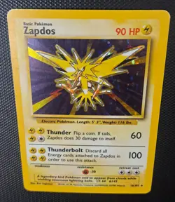 Zapdos 016/102 Base Set Pokemon English Card TCG PSA WOTC Vintage Wizards Holo - Image 3