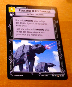 STAR WARS UNLIMITED CARD GAME TCG CARTE PUISSANCE DE FEU 234/252 SOR.FR NM - Image 1