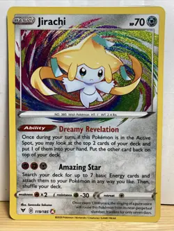 Pokemon Vivid Voltage Jirachi Amazing Rare Foil Card 119/185 - Image 1