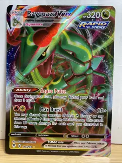 Pokemon Evolving Skies Rayquaza VMax Full Art Foil Card 111/203 - Image 1