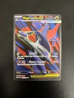Pokemon TCG Mega Latias EX Full Art Holo Card 163/132 ME01 Mega Evolution NM - Image 1
