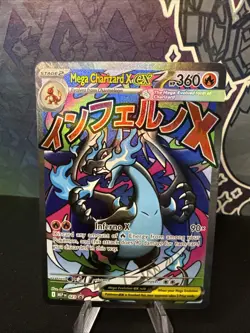 Pokemon TCG Mega Charizard x Ex 023 Black Star UPC Promo Card - Image 1