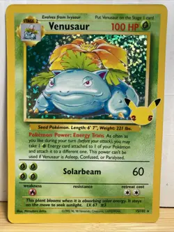 Pokemon Celebrations Promo Venusaur Foil Card Rare 15/102 - Image 1