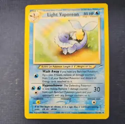 Light Vaporeon 52/105 Pokemon Neo Destiny Card - Image 1