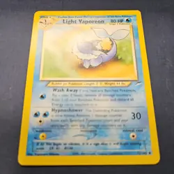Light Vaporeon 52/105 Pokemon Neo Destiny Card - Image 2