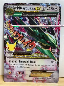 Pokemon Celebrations Promo M Rayquaza Full Art Foil Card Rare 76/108 - Image 1