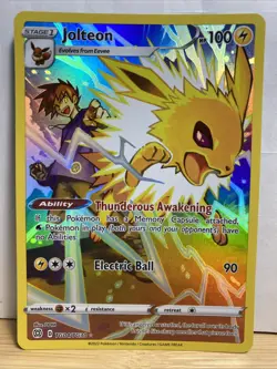 Pokemon Brilliant Stars Jolteon Full Art Foil Card Rare Tg04/Tg30 - Image 1