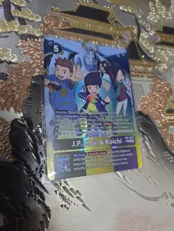 Digimon Card Game J.P., Koji, & Koichi Alt Art Generation AD1-023 - Image 1