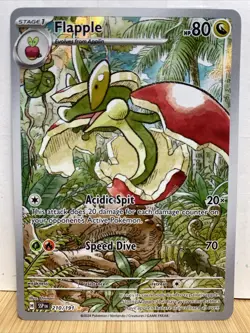 Pokemon Surging Sparks Flapple Full Art Illustration Rare Card 210/191 - Image 1