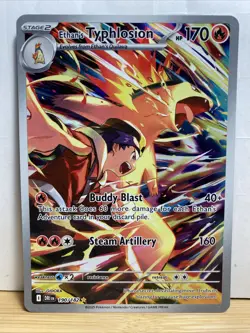 Pokemon Destined Rivals Ethan’s Typhlosion Illustration Rare Card 190/182 - Image 1