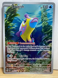 Pokemon Surging Sparks Bruxish Illustration Rare Card 200/191 - Image 1