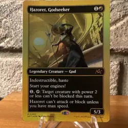 Magic: The Gathering Hazoret, Godseeker Foil Legendary Creature DFT 0462 Black … - Image 1