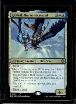 2024 Magic MTG Bloomburrow Kastral Windcrested Foil #221 - Image 1