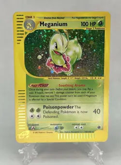 Pokemon TCG Meganium Expedition Holo Card 18/165 Near Mint - Image 1