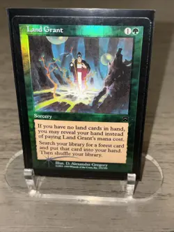 Land Grant - FOIL *MERCADIAN MASQUES* LIGHTLY PLAYED *1999* COMMON *MAGIC* MTG - Image 1