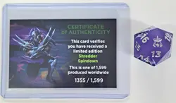 NINJA TURTLES SHREDDER SPINDOWN LEGENDARY LIMITED EDITION - TMNT 1355/1599 - Image 1