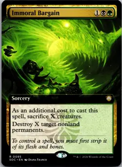 Immoral Bargain (Extended Art) 95 Commander: Secrets of Strixhaven NM - Image 1