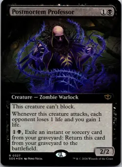 Postmortem Professor (Extended Art) 327 Secrets of Strixhaven FOIL NM - Image 1