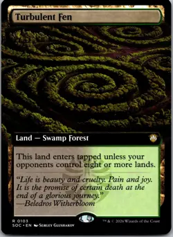 Turbulent Fen (Extended Art) 103 Commander: Secrets of Strixhaven NM - Image 1