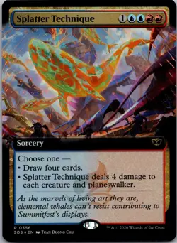Splatter Technique (Extended Art) 356 Secrets of Strixhaven Foil NM - Image 1