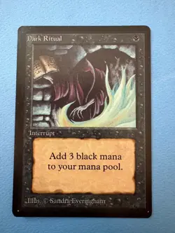 MTG Beta Edition, Dark Ritual! 1993 Vintage Magic! - Image 1